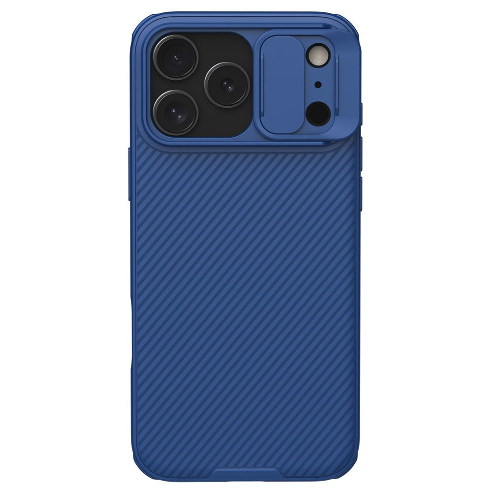 NILLKIN Camshield Pro Series for iPhone 17 Pro Max Case PC + TPU Slide Camera Lid Phone Cover - Blue