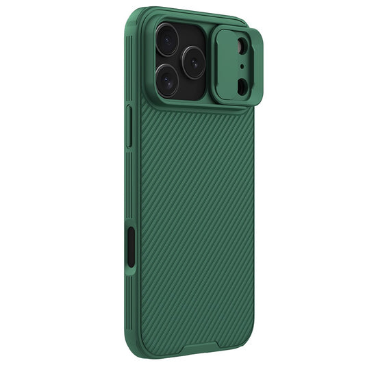 NILLKIN Camshield Pro Series for iPhone 17 Pro Max Case PC + TPU Slide Camera Lid Phone Cover - Green