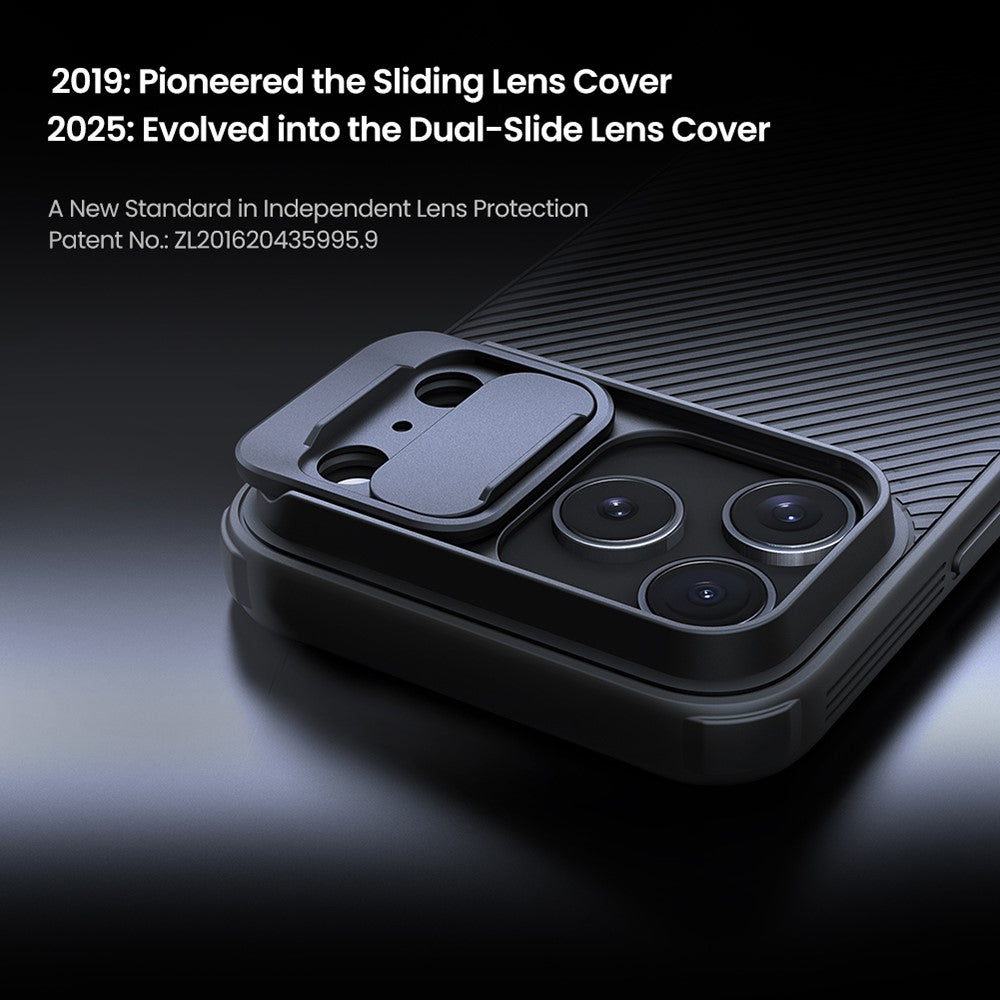 NILLKIN Camshield Pro Series for iPhone 17 Pro Max Case PC + TPU Slide Camera Lid Phone Cover - Green