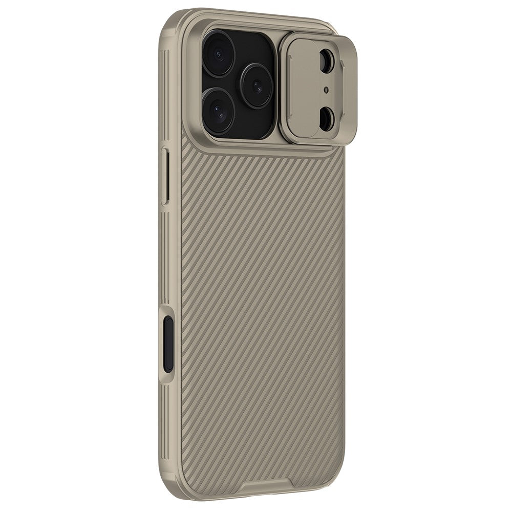 NILLKIN Camshield Pro Series for iPhone 17 Pro Max Case PC + TPU Slide Camera Lid Phone Cover - Gold