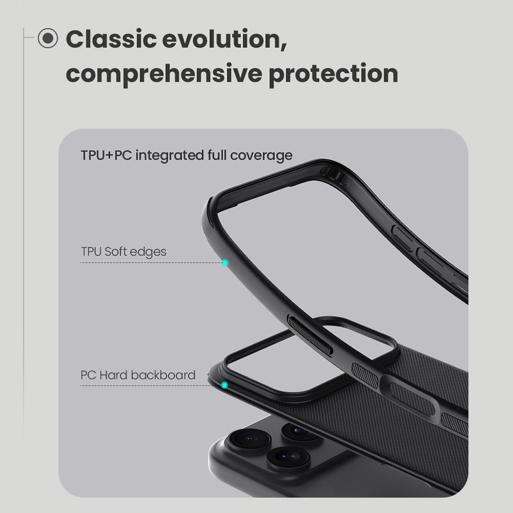 NILLKIN Frosted Shield Pro For iPhone 17 Pro Max Case Matte PC + TPU Phone Cover - Green