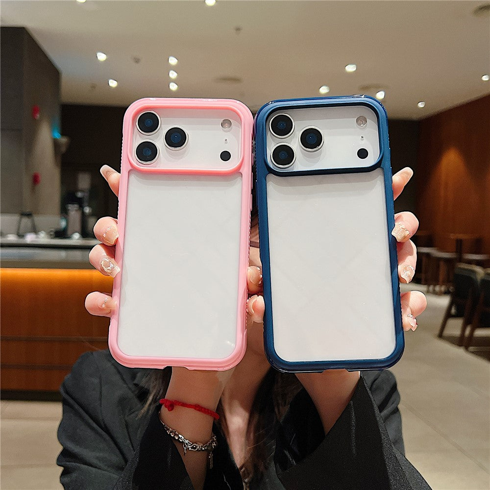 For iPhone 17 Pro Max Case TPU + PC Transparent Protective Phone Cover - Coffee