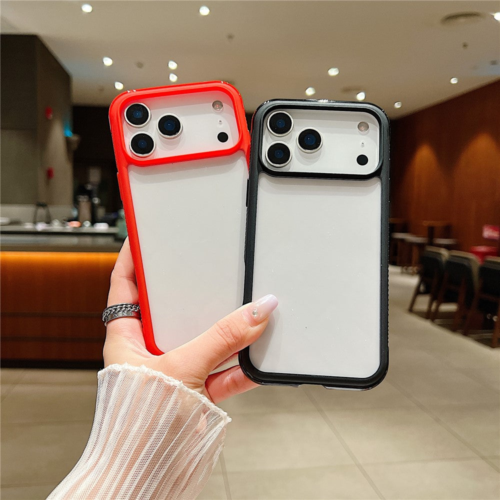 For iPhone 17 Pro Max Case TPU + PC Transparent Protective Phone Cover - Coffee