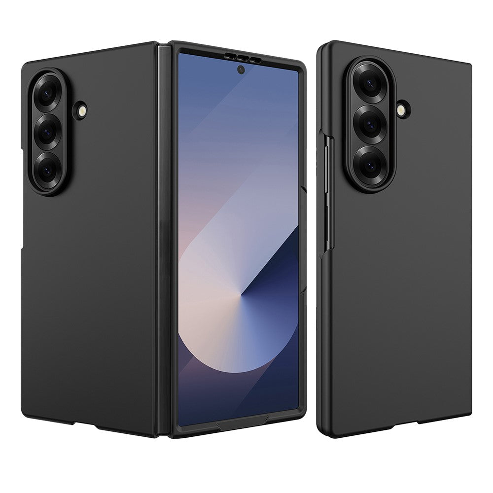 For Samsung Galaxy Z Fold7 5G Case Skin-Feel Anti Shock Hard PC Protective Phone Cover - Black