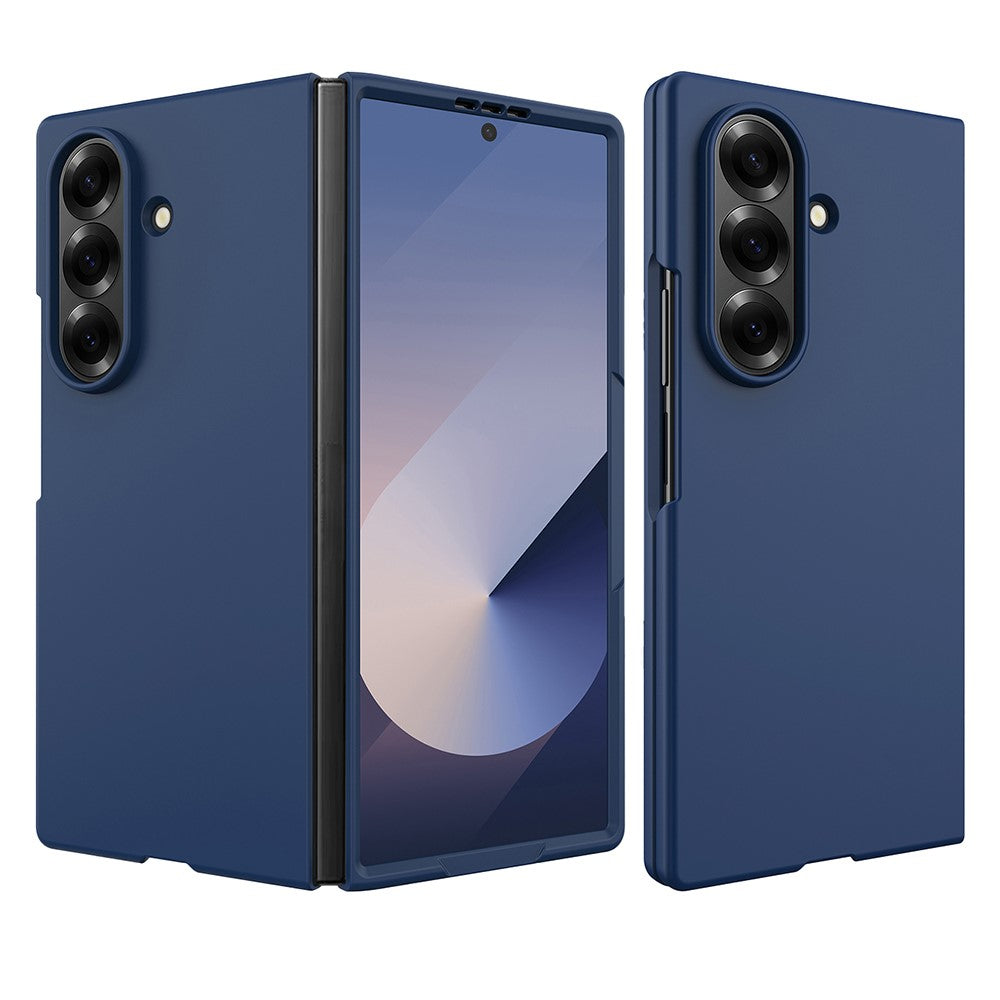 For Samsung Galaxy Z Fold7 5G Case Skin-Feel Anti Shock Hard PC Protective Phone Cover - Blue