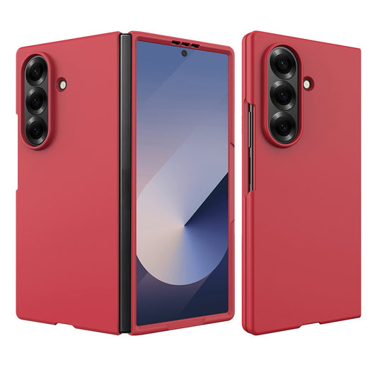 For Samsung Galaxy Z Fold7 5G Case Skin-Feel Anti Shock Hard PC Protective Phone Cover - Red