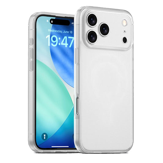 IPAKY For iPhone 17 Pro Max Case Shockproof PC+TPU Matte Phone Cover - White