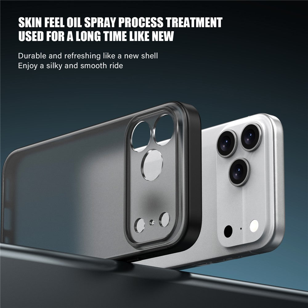 IPAKY For iPhone 17 Pro Max Case Shockproof PC+TPU Matte Phone Cover - Grey