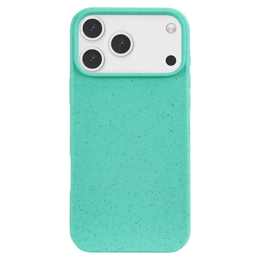 For iPhone 17 Pro Max Case Biodegradable Wheat Straw + TPU Matte Phone Cover - Green
