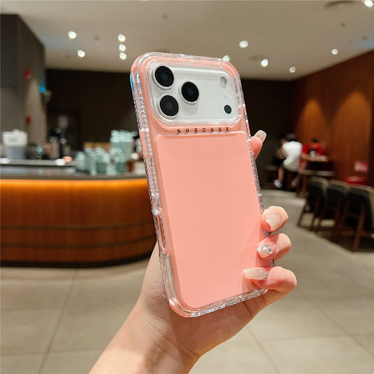 For iPhone 17 Pro Max Case 3-in-1 Drop-Proof PC + TPU Phone Cover - Pink