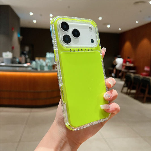 For iPhone 17 Pro Max Case 3-in-1 Drop-Proof PC + TPU Phone Cover - Green