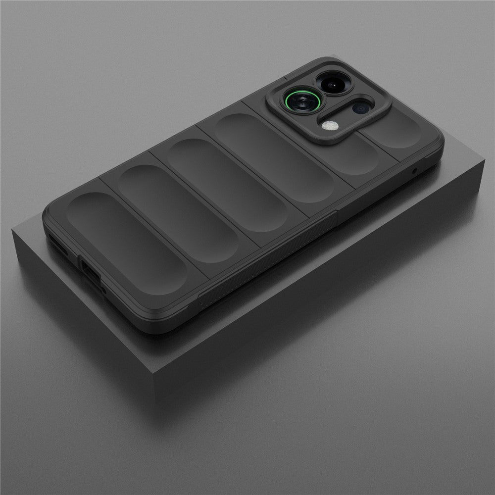 For Oppo K13 Turbo 5G Case Anti-Drop Soft TPU Rugged Phone Back Cover - Black