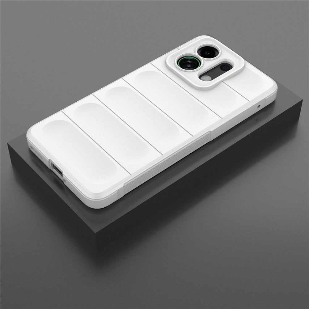 For Oppo K13 Turbo 5G Case Anti-Drop Soft TPU Rugged Phone Back Cover - White