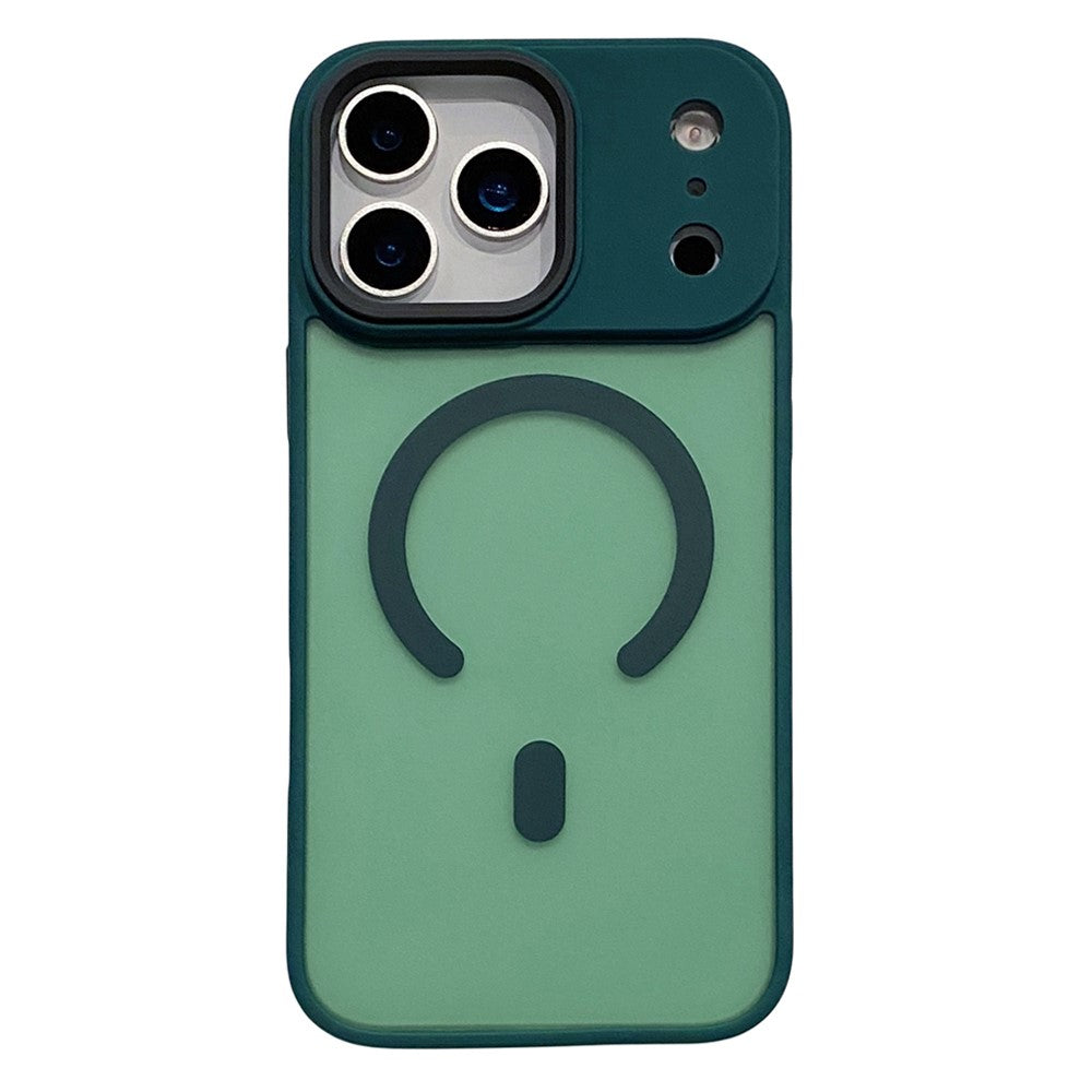 For iPhone 17 Pro Max Case Compatible with MagSafe Skin-Touch Matte Anti-Drop TPU + PC Phone Cover - Green