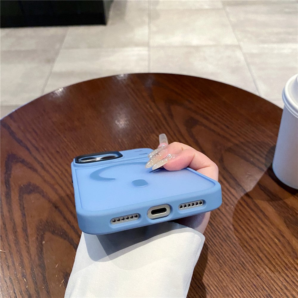 For iPhone 17 Pro Max Case Compatible with MagSafe Skin-Touch Matte Anti-Drop TPU + PC Phone Cover - Blue