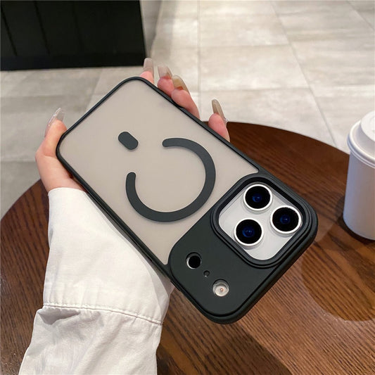 For iPhone 17 Pro Max Case Compatible with MagSafe Skin-Touch Matte Anti-Drop TPU + PC Phone Cover - Black