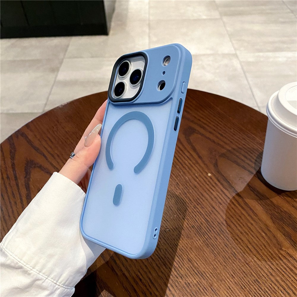 For iPhone 17 Pro Max Case Compatible with MagSafe Skin-Touch Matte Anti-Drop TPU + PC Phone Cover - Black