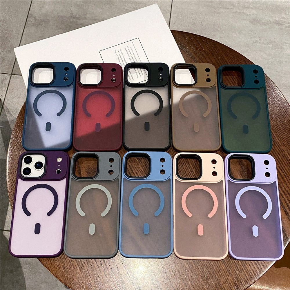For iPhone 17 Pro Max Case Compatible with MagSafe Skin-Touch Matte Anti-Drop TPU + PC Phone Cover - Black
