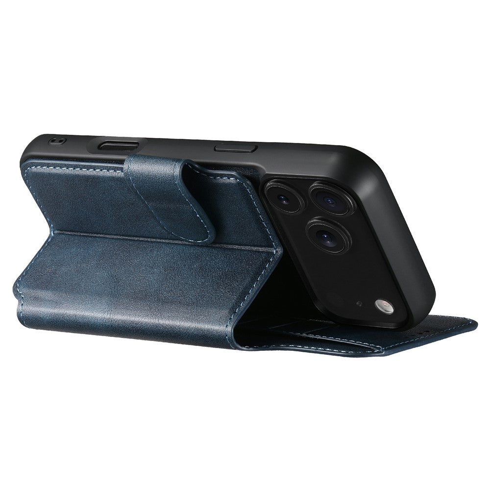 SUTENI Q-05 For iPhone 17 Pro Max Wallet Case 2 in 1 Detachable Leather Flip Phone Cover with Stand - Blue