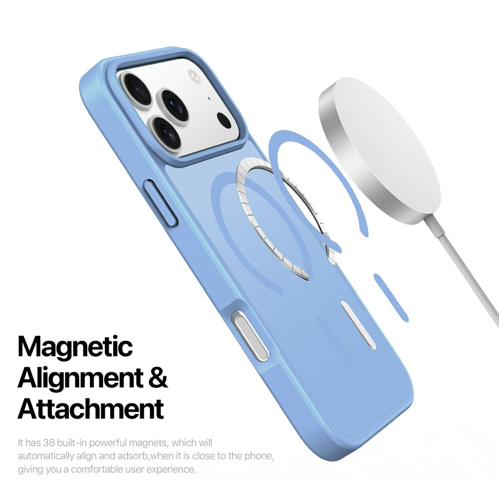 DUX DUCIS Yind Series For iPhone 17 Pro Max Case TPU + PC Matte Phone Cover Compatible with MagSafe - Baby Blue