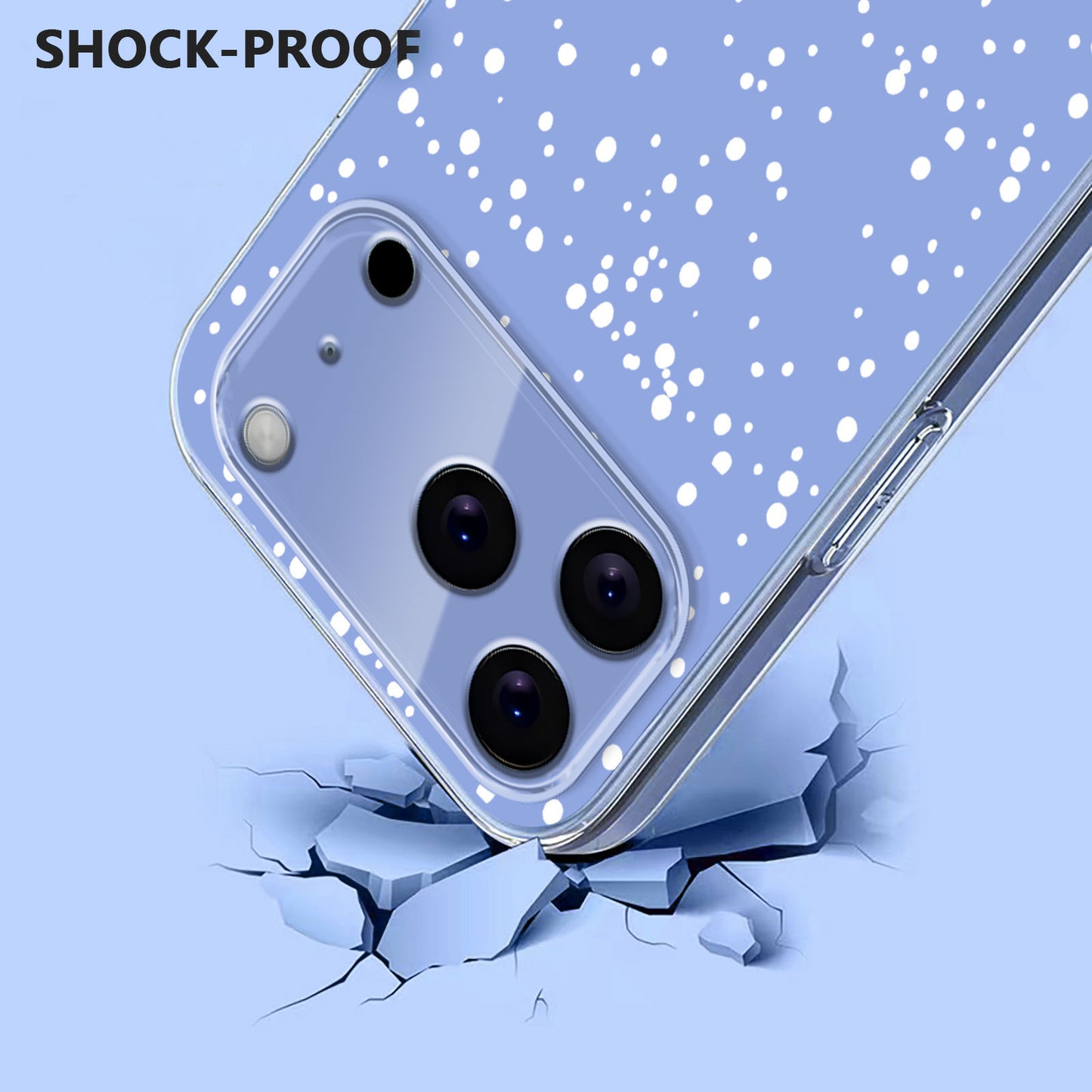 For iPhone 17 Pro Max Case Christmas Themed Pattern Printing TPU Phone Back Cover - Christmas Snowman