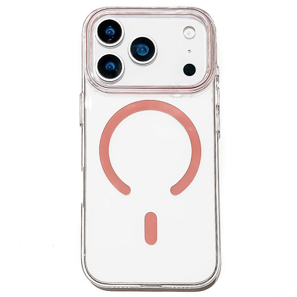 For iPhone 17 Pro Max Case Compatible with MagSafe Protective TPU + PC Phone Cover - Pink