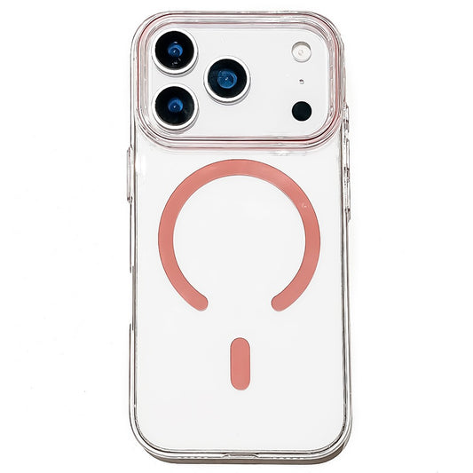 For iPhone 17 Pro Max Case Compatible with MagSafe Protective TPU + PC Phone Cover - Pink