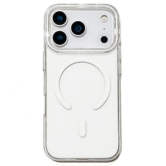 For iPhone 17 Pro Max Case Compatible with MagSafe Protective TPU + PC Phone Cover - White