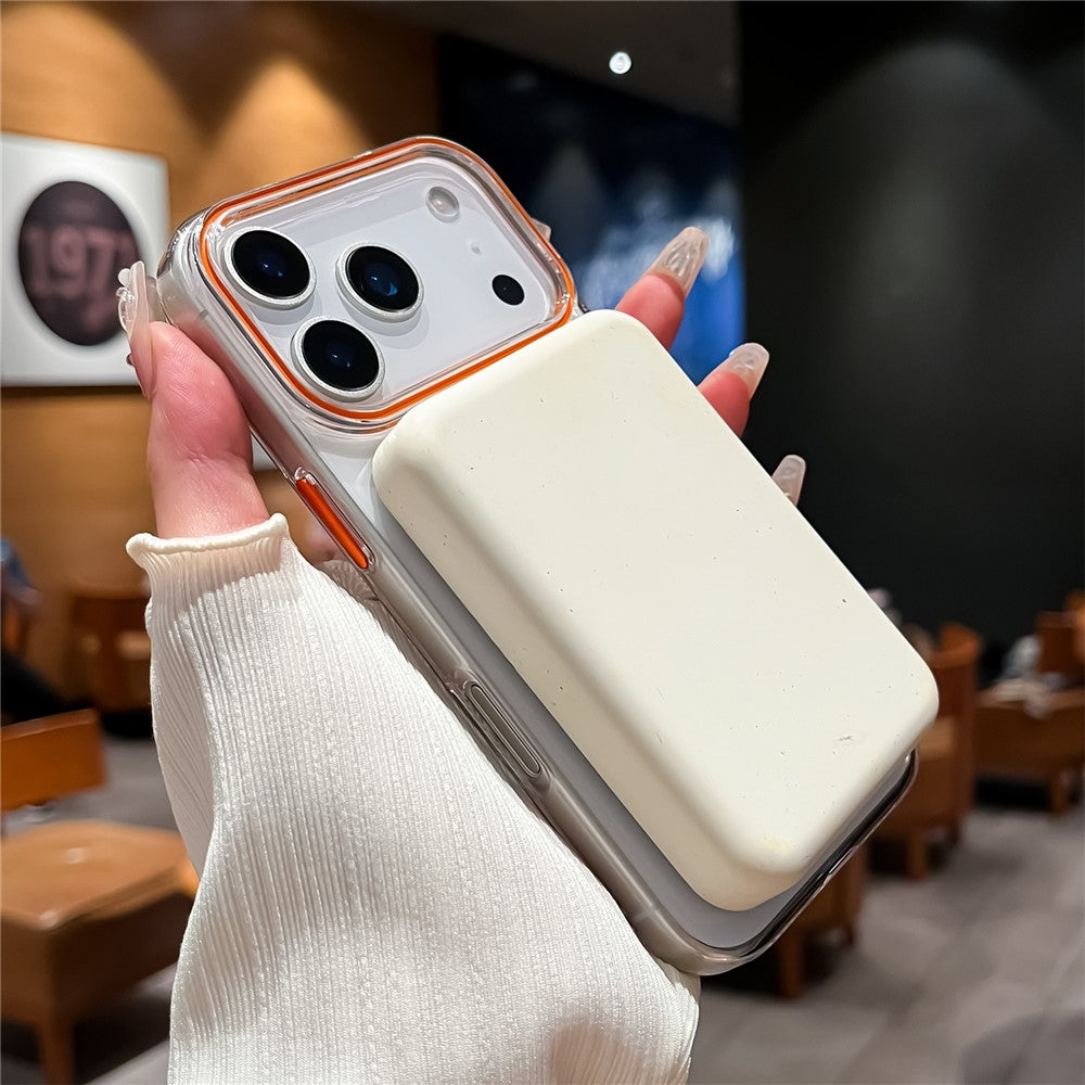 For iPhone 17 Pro Max Case Compatible with MagSafe Protective TPU + PC Phone Cover - White