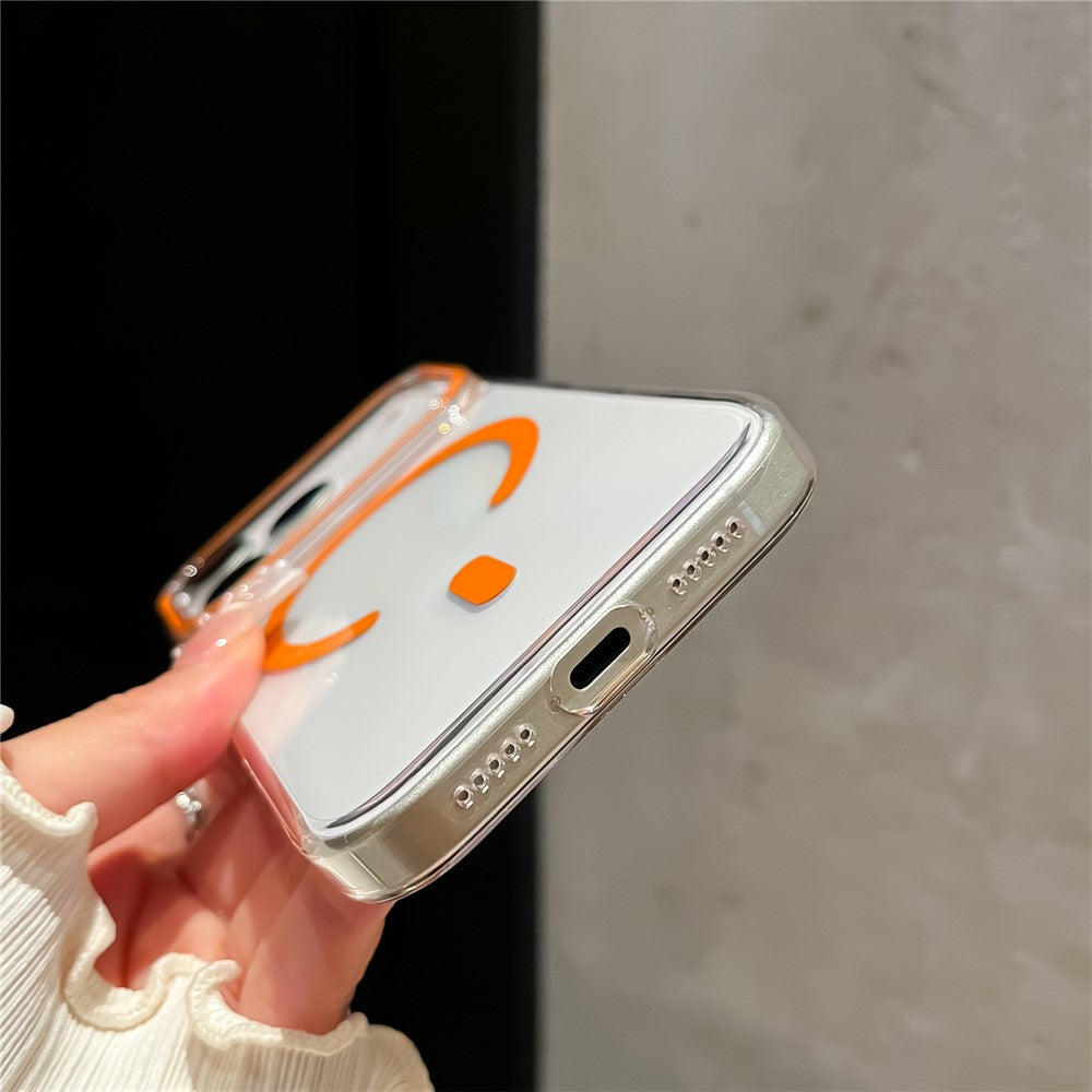 For iPhone 17 Pro Max Case Compatible with MagSafe Protective TPU + PC Phone Cover - White