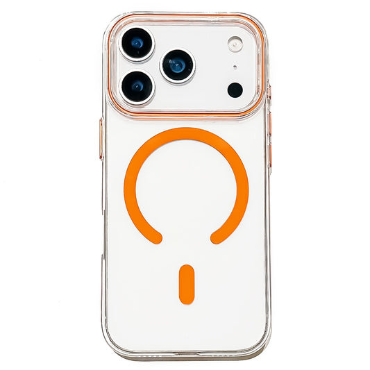 For iPhone 17 Pro Max Case Compatible with MagSafe Protective TPU + PC Phone Cover - Orange