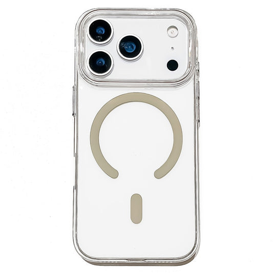 For iPhone 17 Pro Max Case Compatible with MagSafe Protective TPU + PC Phone Cover - Beige