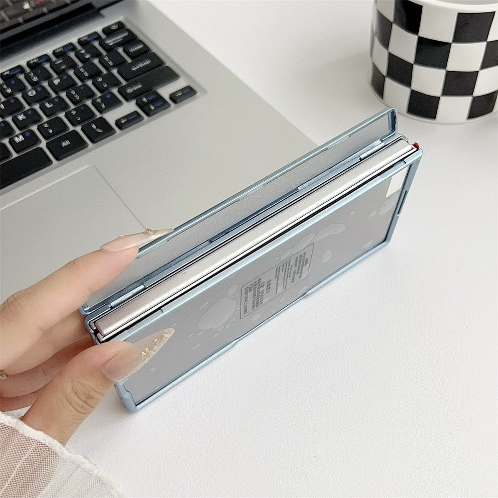 For Samsung Galaxy Z Fold7 5G Case Hard PC Phone Cover Compatible with MagSafe - Silver