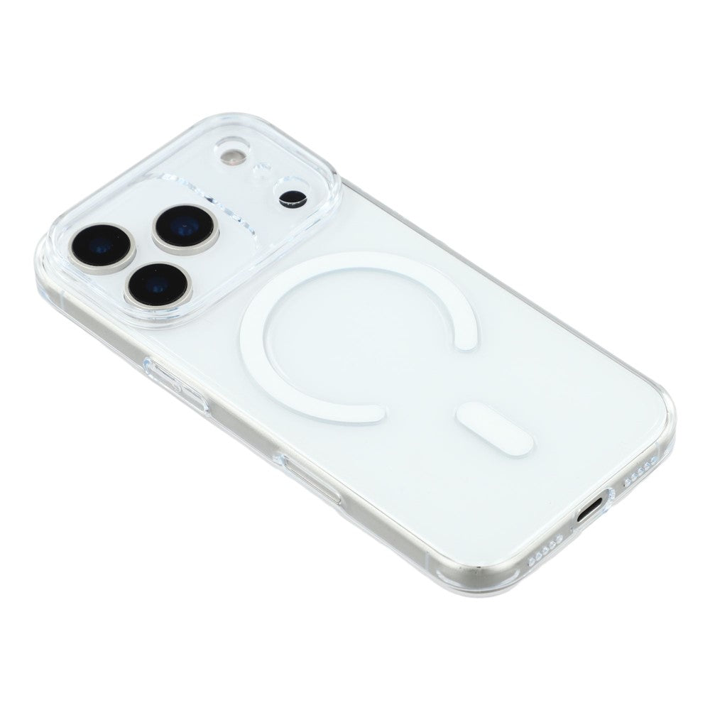 JAUCASE For iPhone 17 Pro Max Case Compatible with MagSafe Clear PC Phone Cover with AI Touch Control Button