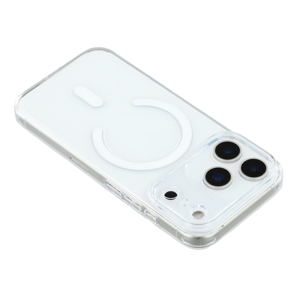 JAUCASE For iPhone 17 Pro Max Case Compatible with MagSafe Clear PC Phone Cover with AI Touch Control Button