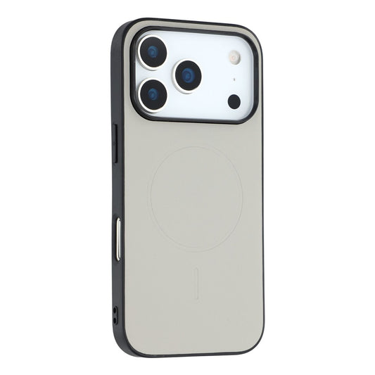 X-LEVEL For iPhone 17 Pro Max Case Compatible with MagSafe PC+TPU+PU Phone Back Cover - Grey