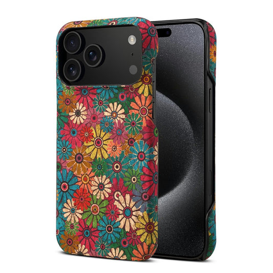 For iPhone 17 Pro Max Case Pattern Printed PU Leather + PC Phone Cover - Green