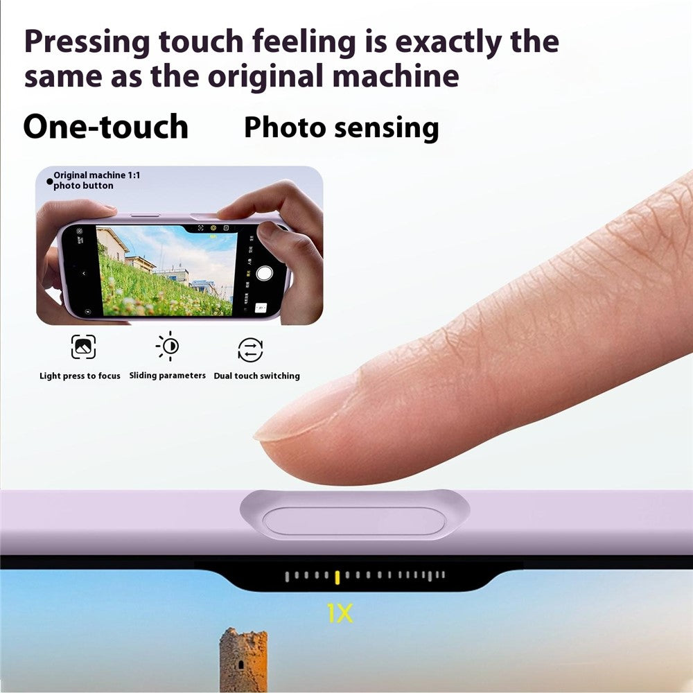 For iPhone 17 Pro Max Case Soft Microfiber Lining Liquid Silicone + PC Phone Cover - Bean Purple