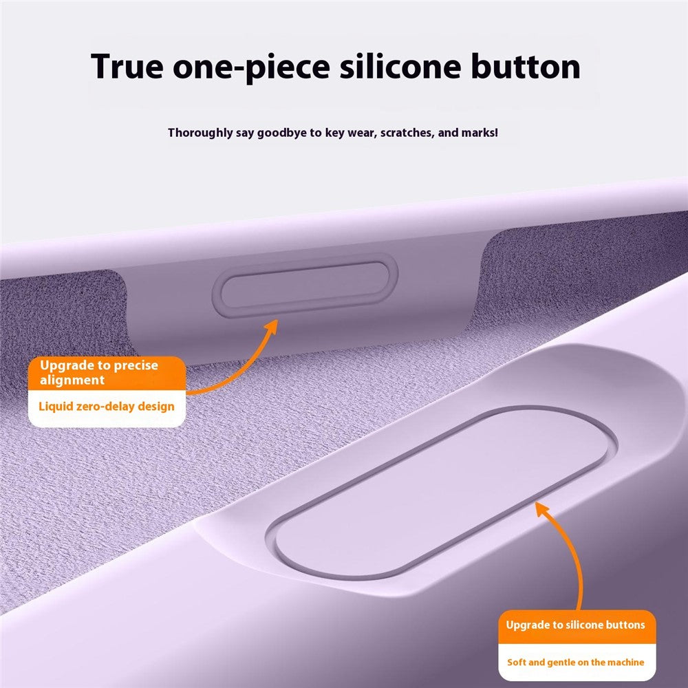 For iPhone 17 Pro Max Case Soft Microfiber Lining Liquid Silicone + PC Phone Cover - Light Coffee