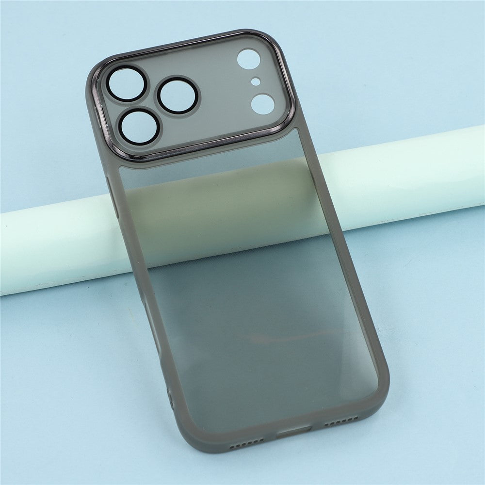 Bulk Buy 20 PCS For iPhone 17 Pro Max Case Electroplated Camera Frame Eagle Eye TPU Precise Cutouts Shockproof - Transparent Black