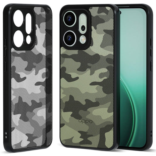 IBMRS For Oppo Reno14 Pro 5G (Global) Case Soft TPU Frame Hard PC Back Anti-Fall Phone Cover - Artistic Camouflage