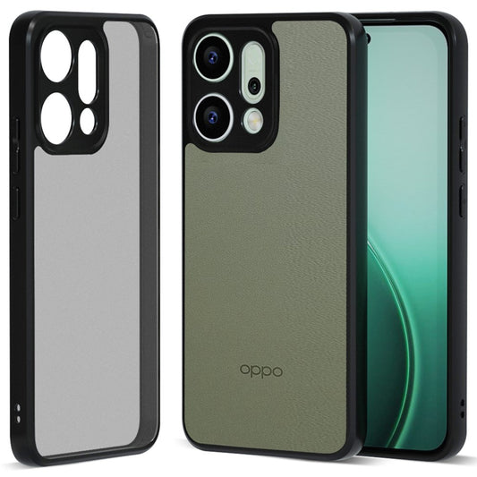 IBMRS For Oppo Reno14 Pro 5G (Global) Case Soft TPU Frame Hard PC Back Anti-Fall Phone Cover - Matte Black