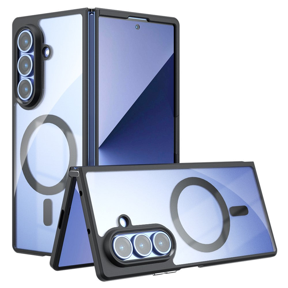 For Samsung Galaxy Z Fold7 5G Case Compatible with MagSafe Clear TPU + PC Shockproof Phone Cover