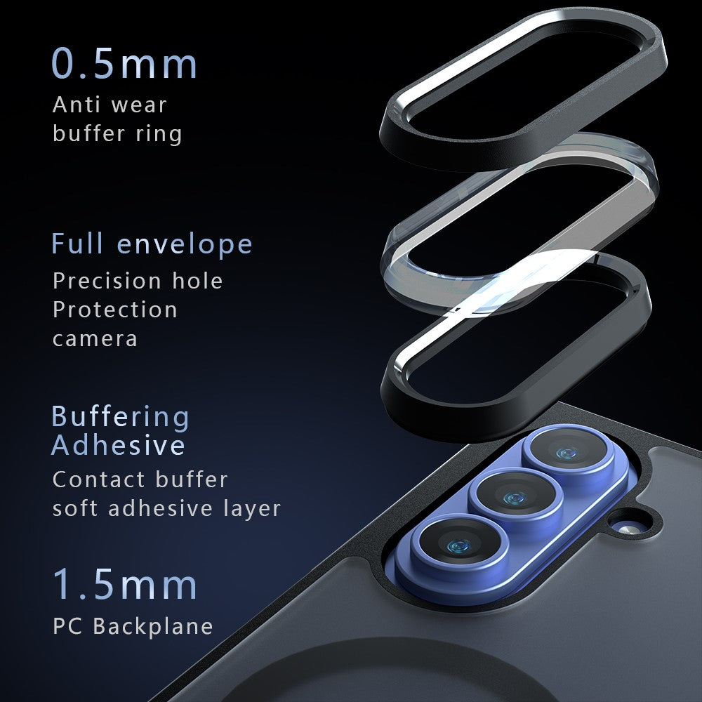 For Samsung Galaxy Z Fold7 5G Case Compatible with MagSafe Clear TPU + PC Shockproof Phone Cover