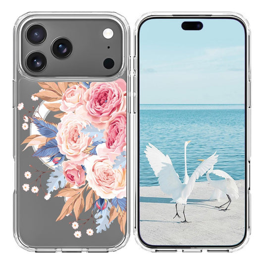 For iPhone 17 Pro Max Case Compatible with MagSafe Pattern Printing TPU PC Phone Back Cover - QHCX 012