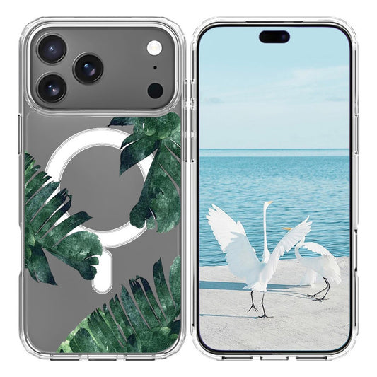 For iPhone 17 Pro Max Case Compatible with MagSafe Pattern Printing TPU PC Phone Back Cover - QHCX 013