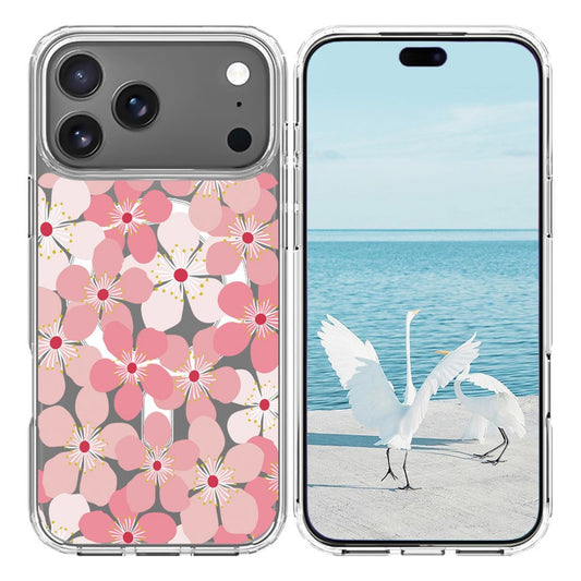 For iPhone 17 Pro Max Case Compatible with MagSafe Pattern Printing TPU PC Phone Back Cover - QHCX 019