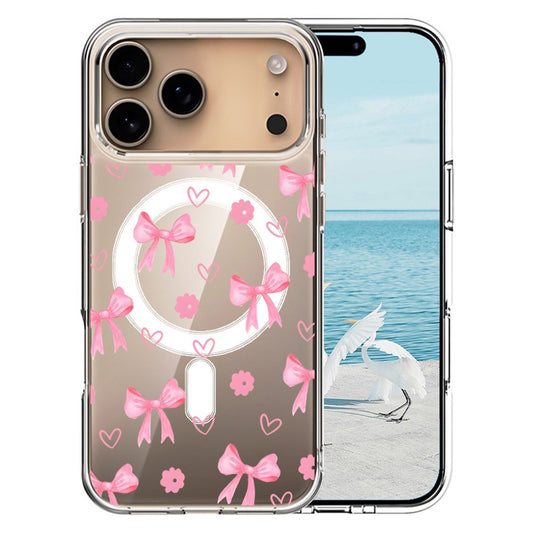 For iPhone 17 Pro Max Case Compatible with MagSafe Pattern Printing TPU PC Phone Back Cover - QHCX 024