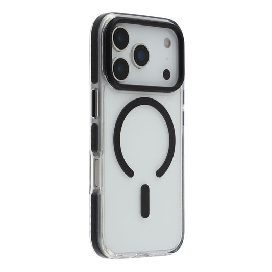 For iPhone 17 Pro Max Case Compatible with MagSafe TPU + PC Clear Back Phone Cover - Black
