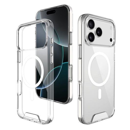 For iPhone 17 Pro Max Case Compatible with MagSafe TPU+PC Clear Phone Cover